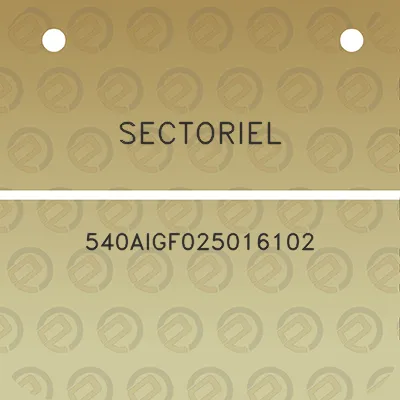 sectoriel-540aigf025016102