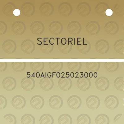 sectoriel-540aigf025023000