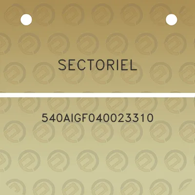 sectoriel-540aigf040023310