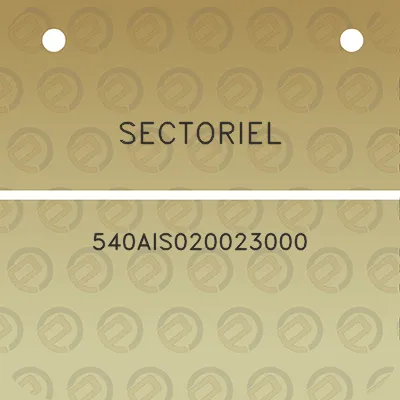 sectoriel-540ais020023000