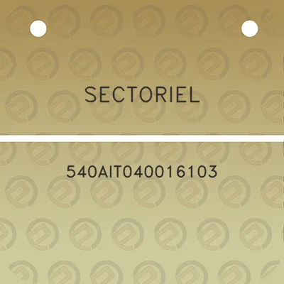 sectoriel-540ait040016103