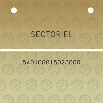 sectoriel-540iicg015023000