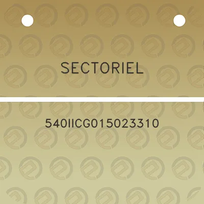 sectoriel-540iicg015023310