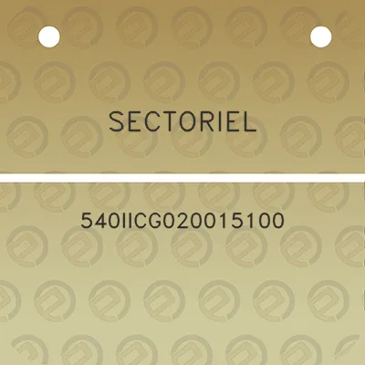 sectoriel-540iicg020015100