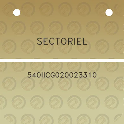 sectoriel-540iicg020023310