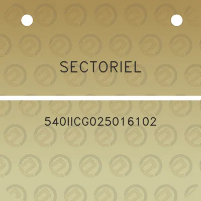 sectoriel-540iicg025016102