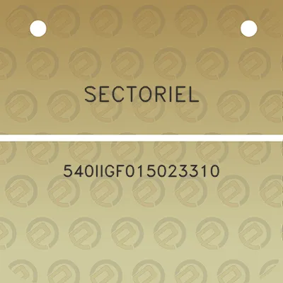 sectoriel-540iigf015023310