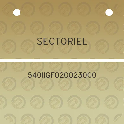 sectoriel-540iigf020023000