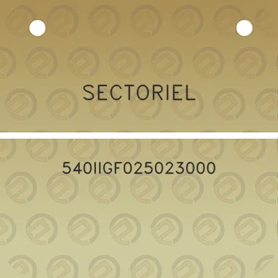 sectoriel-540iigf025023000