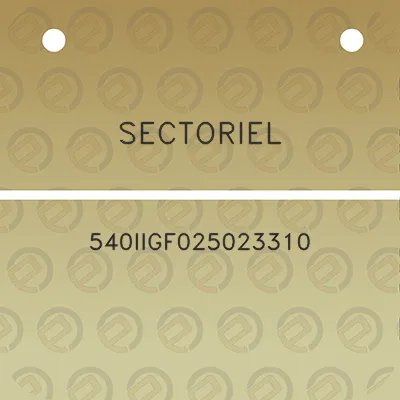 sectoriel-540iigf025023310