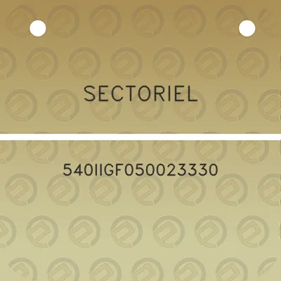 sectoriel-540iigf050023330