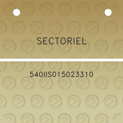 sectoriel-540iis015023310