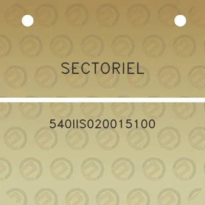 sectoriel-540iis020015100