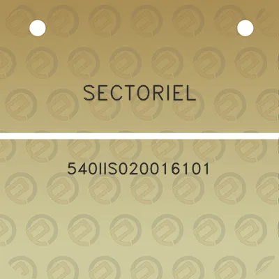 sectoriel-540iis020016101