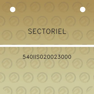 sectoriel-540iis020023000