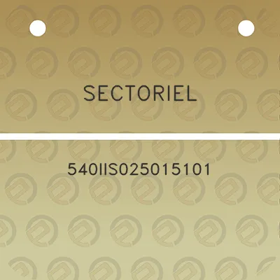 sectoriel-540iis025015101