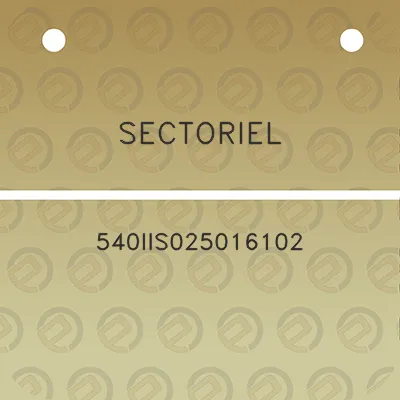 sectoriel-540iis025016102