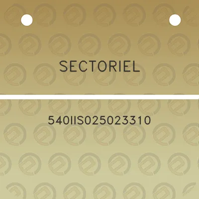 sectoriel-540iis025023310