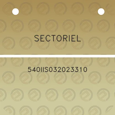 sectoriel-540iis032023310