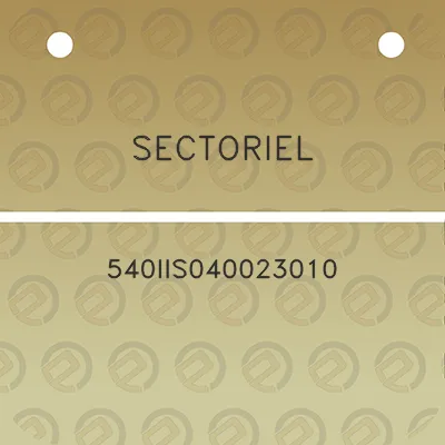 sectoriel-540iis040023010