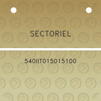 sectoriel-540iit015015100