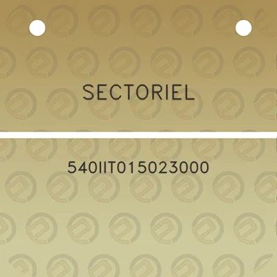 sectoriel-540iit015023000