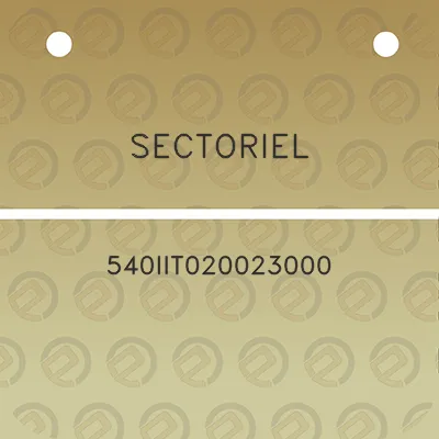 sectoriel-540iit020023000