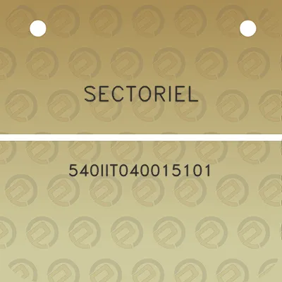 sectoriel-540iit040015101