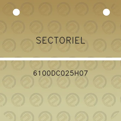 sectoriel-6100dc025h07