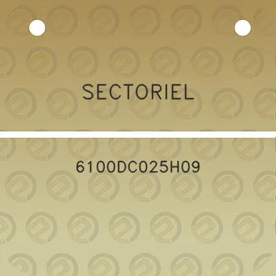 sectoriel-6100dc025h09