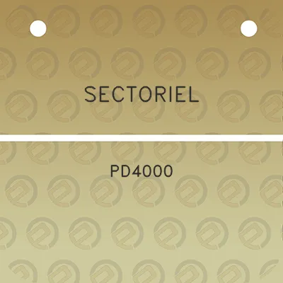 sectoriel-pd4000