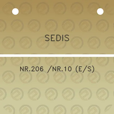 sedis-nr206-nr10-es