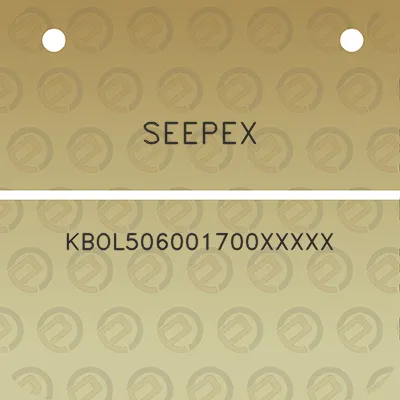 seepex-kbol506001700xxxxx