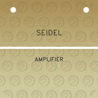 seidel-amplifier