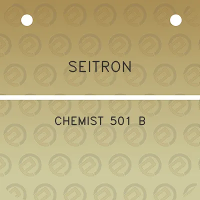 seitron-chemist-501-b