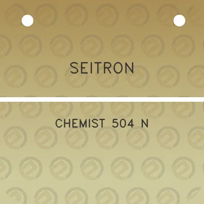 seitron-chemist-504-n