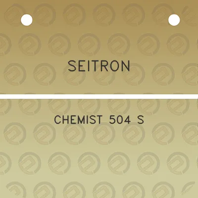 seitron-chemist-504-s