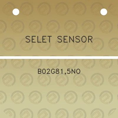 selet-sensor-b02g815no