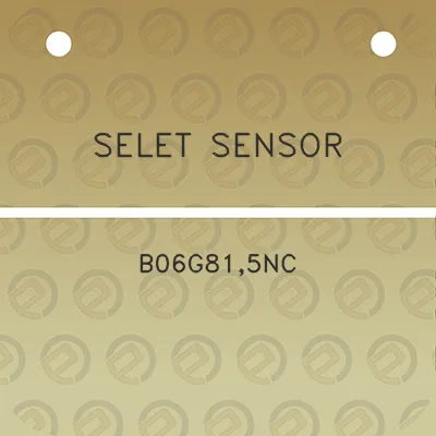 selet-sensor-b06g815nc