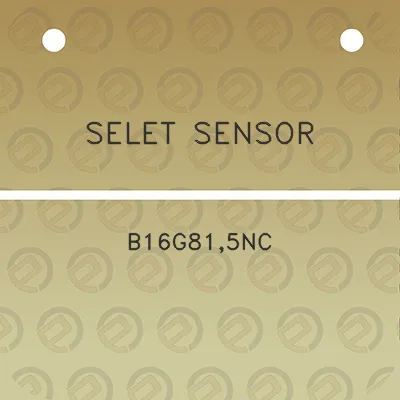 selet-sensor-b16g815nc