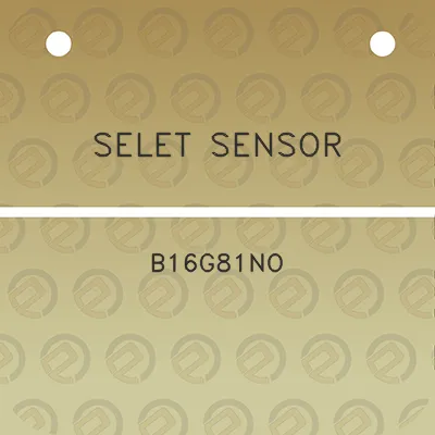 selet-sensor-b16g81no