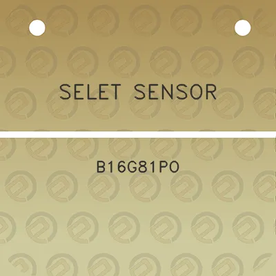 selet-sensor-b16g81po