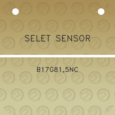 selet-sensor-b17g815nc