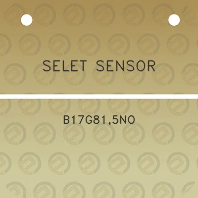 selet-sensor-b17g815no