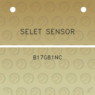 selet-sensor-b17g81nc