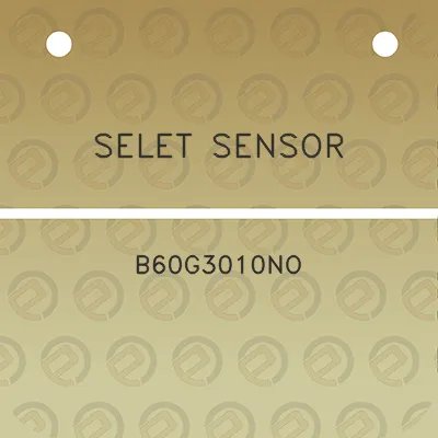 selet-sensor-b60g3010no