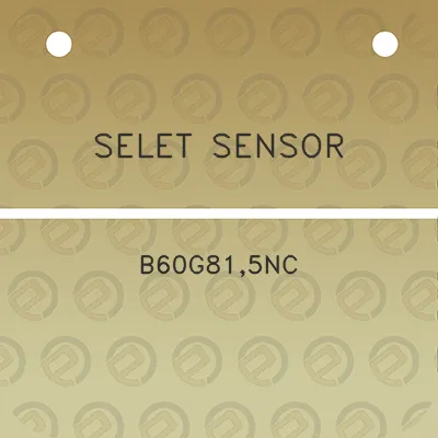 selet-sensor-b60g815nc