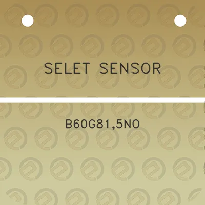 selet-sensor-b60g815no