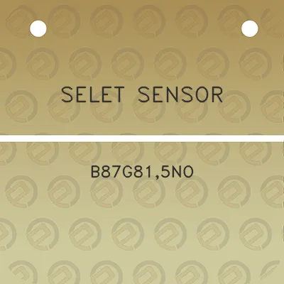 selet-sensor-b87g815no