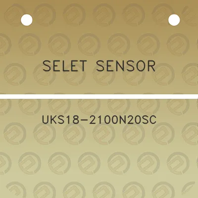 selet-sensor-uks18-2100n20sc